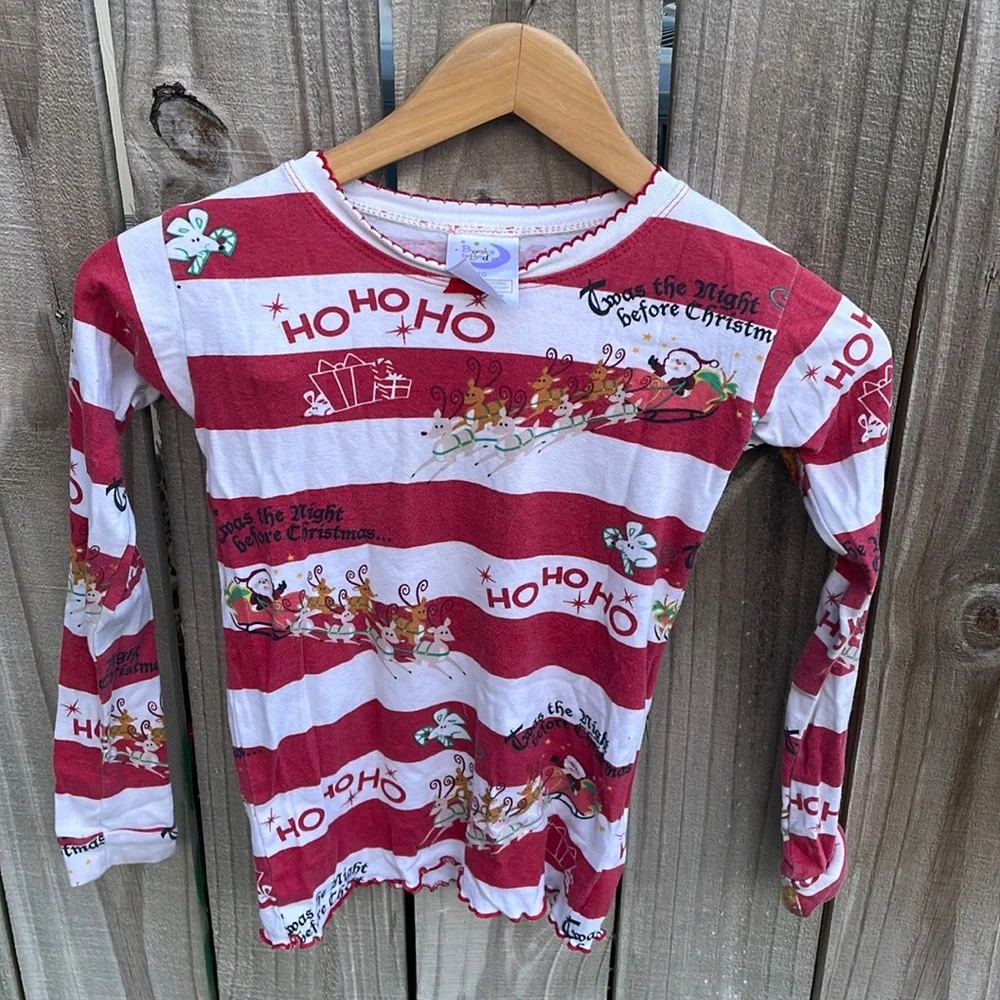Books to Bed Twas the Night Before Christmas PJ Set Sz 10